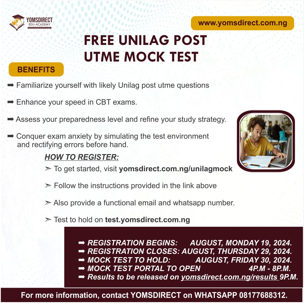 UNILAG POST UTME MOCK